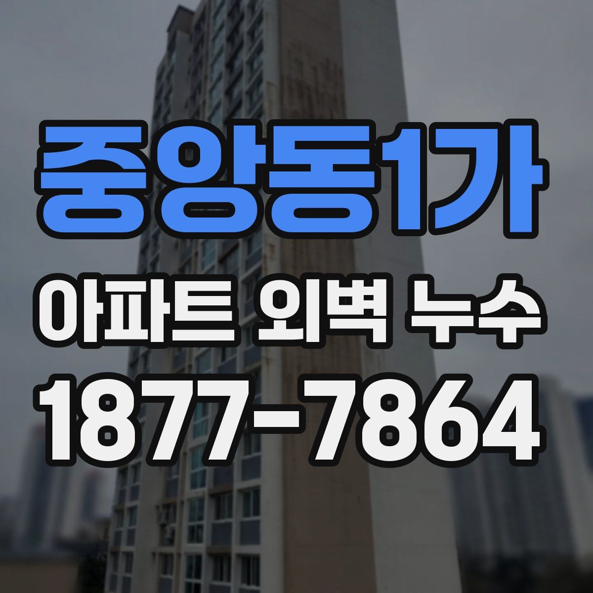 중앙동1가 아파트 외벽 누수