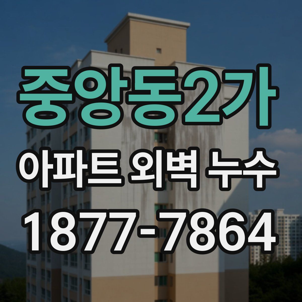 중앙동2가 아파트 외벽 누수