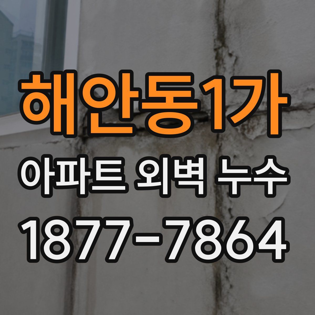 해안동1가 아파트 외벽 누수