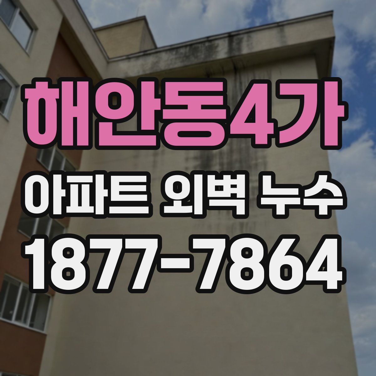 해안동4가 아파트 외벽 누수