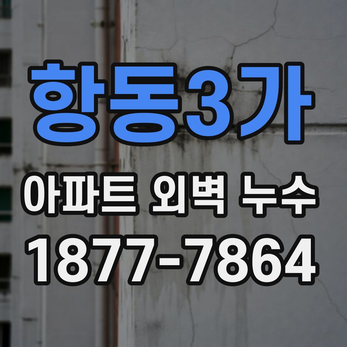 항동3가 아파트 외벽 누수