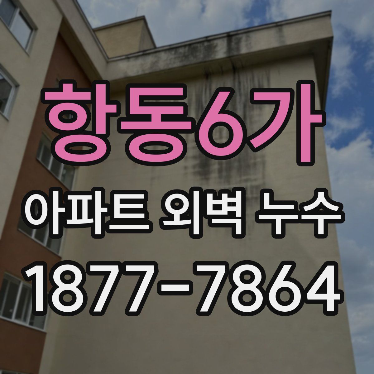 항동6가 아파트 외벽 누수
