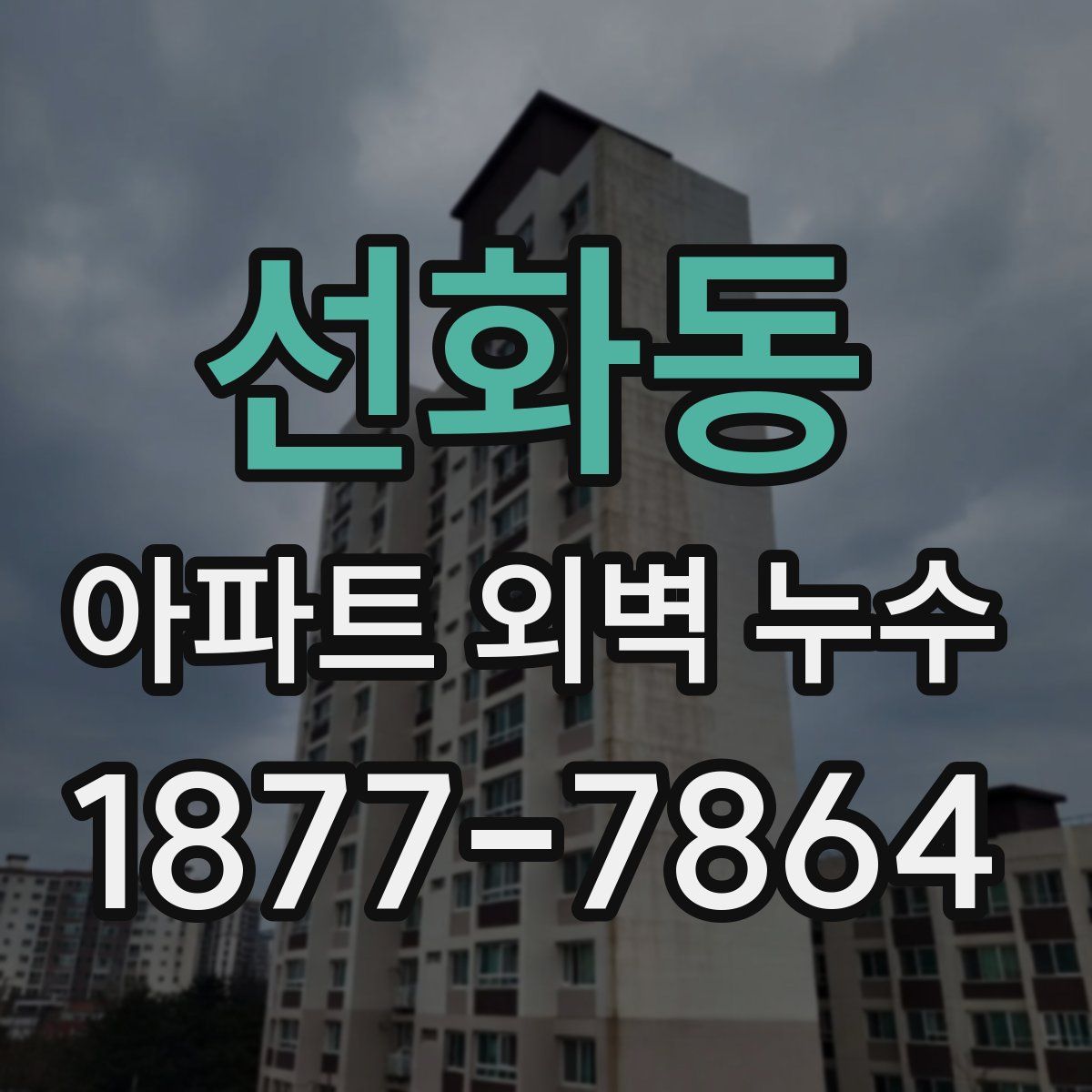 선화동 아파트 외벽 누수