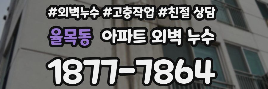율목동 아파트 외벽 누수