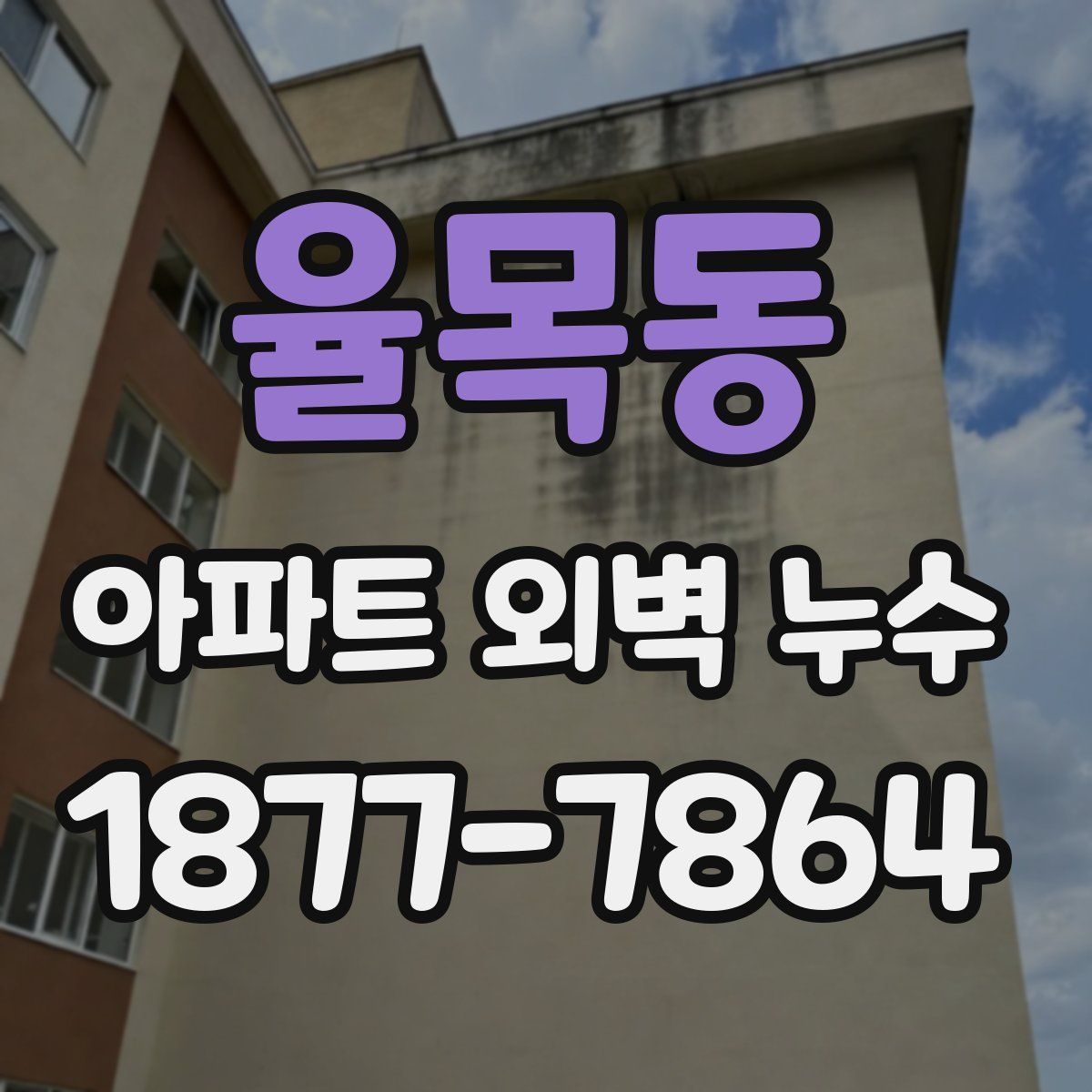 율목동 아파트 외벽 누수