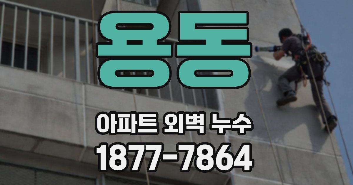 용동 아파트 외벽 누수