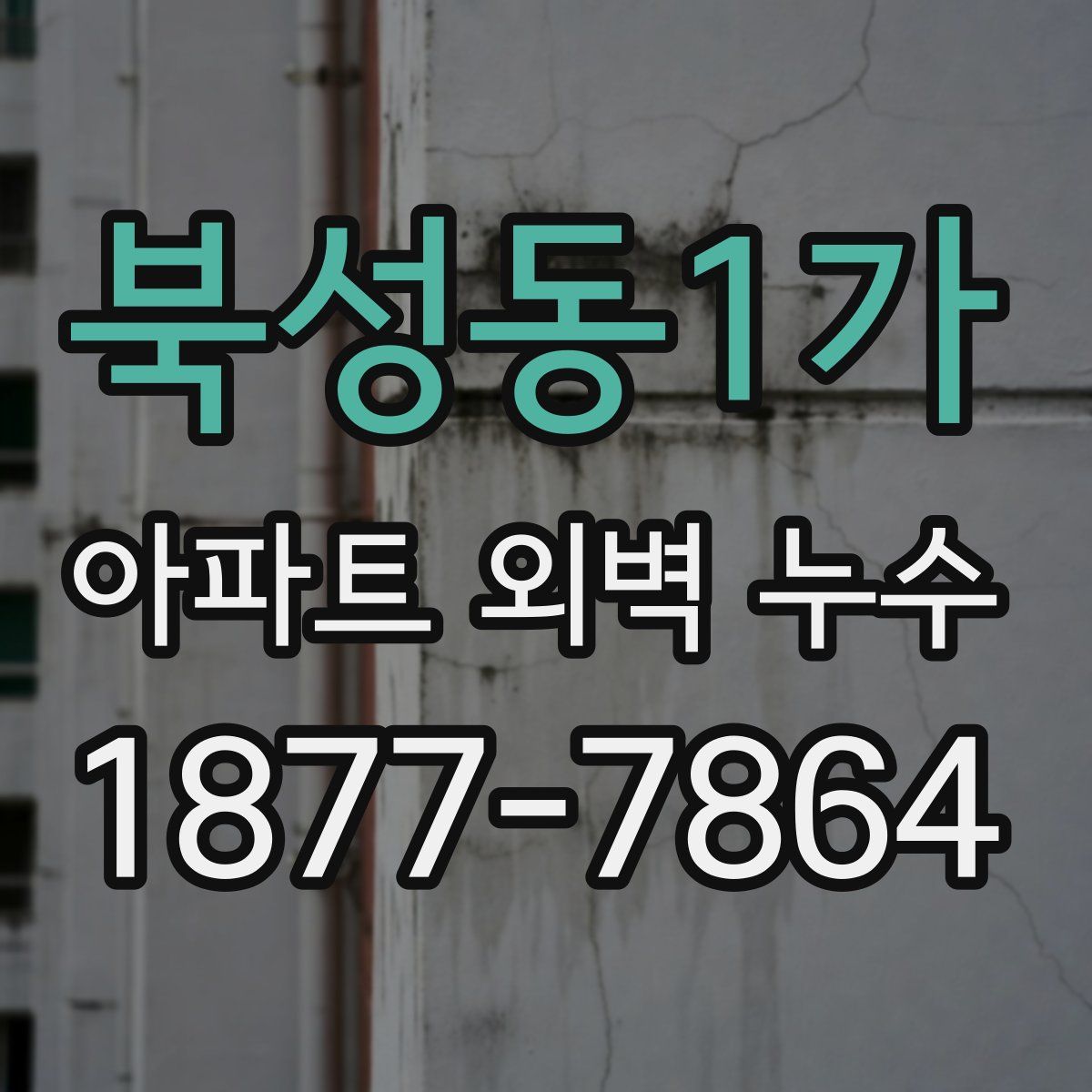 북성동1가 아파트 외벽 누수