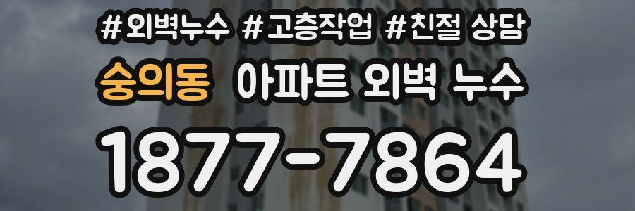 숭의동 아파트 외벽 누수