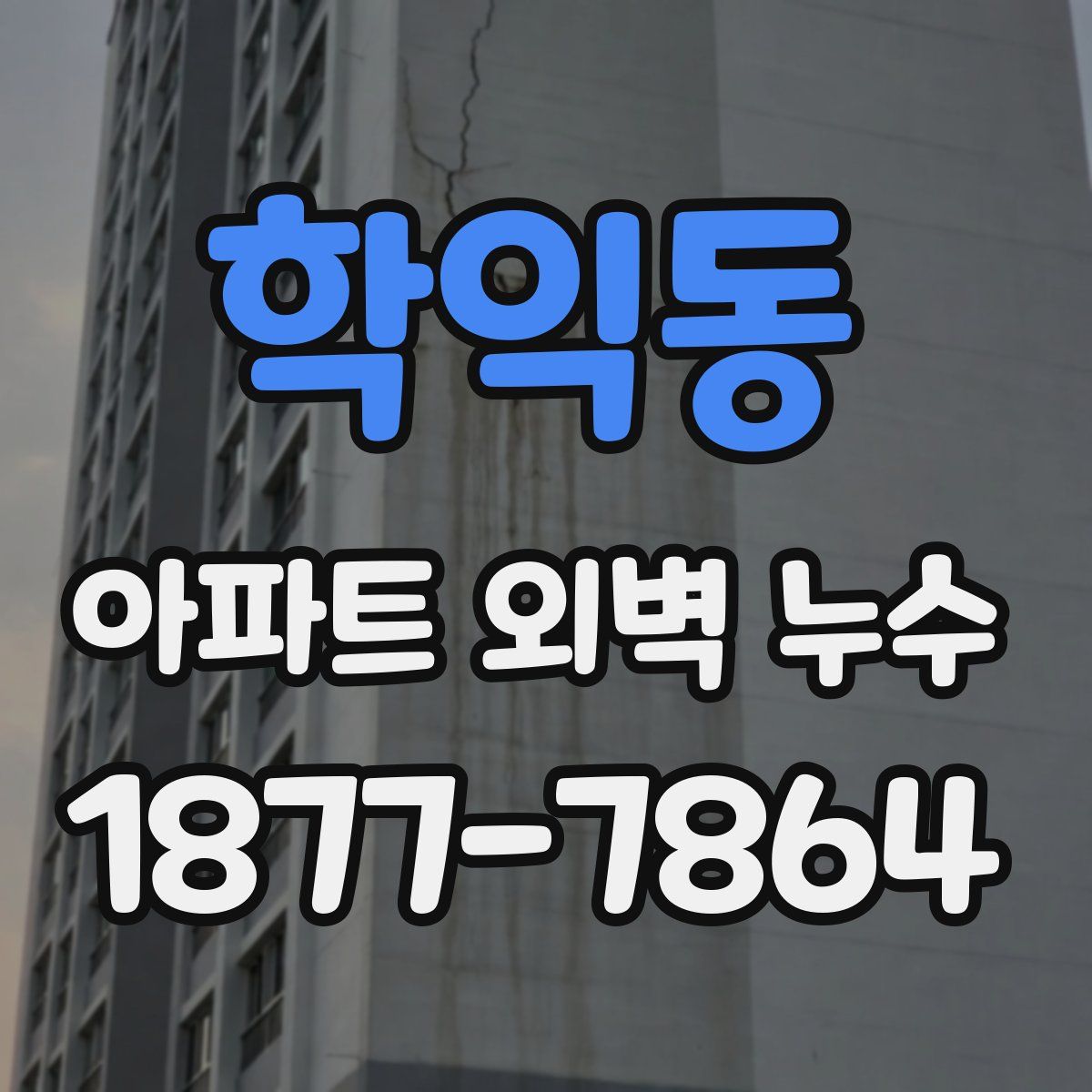 학익동 아파트 외벽 누수