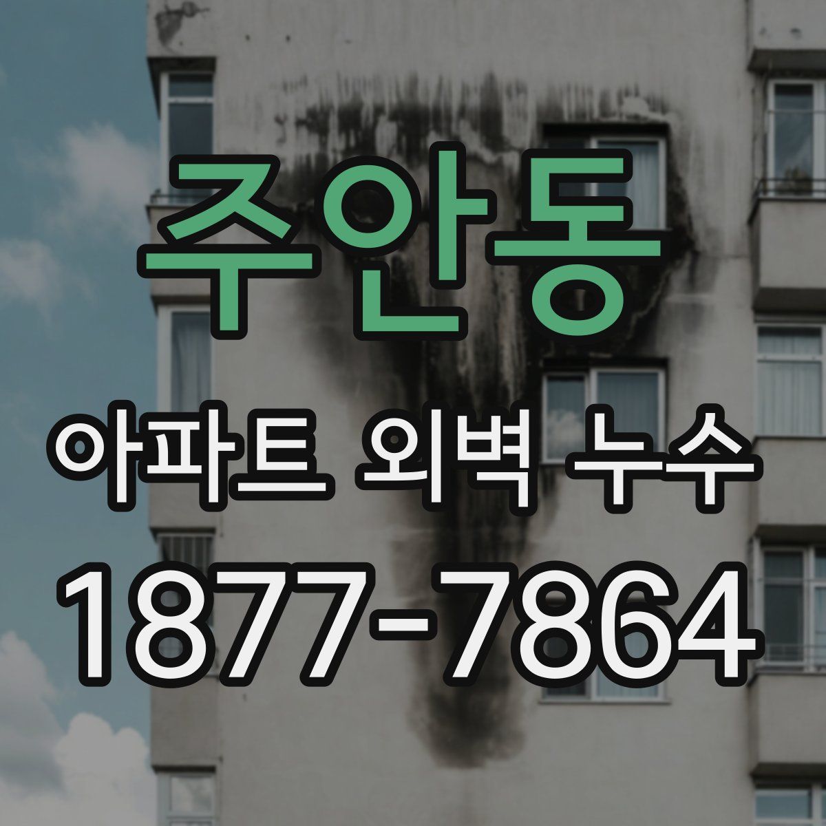 주안동 아파트 외벽 누수