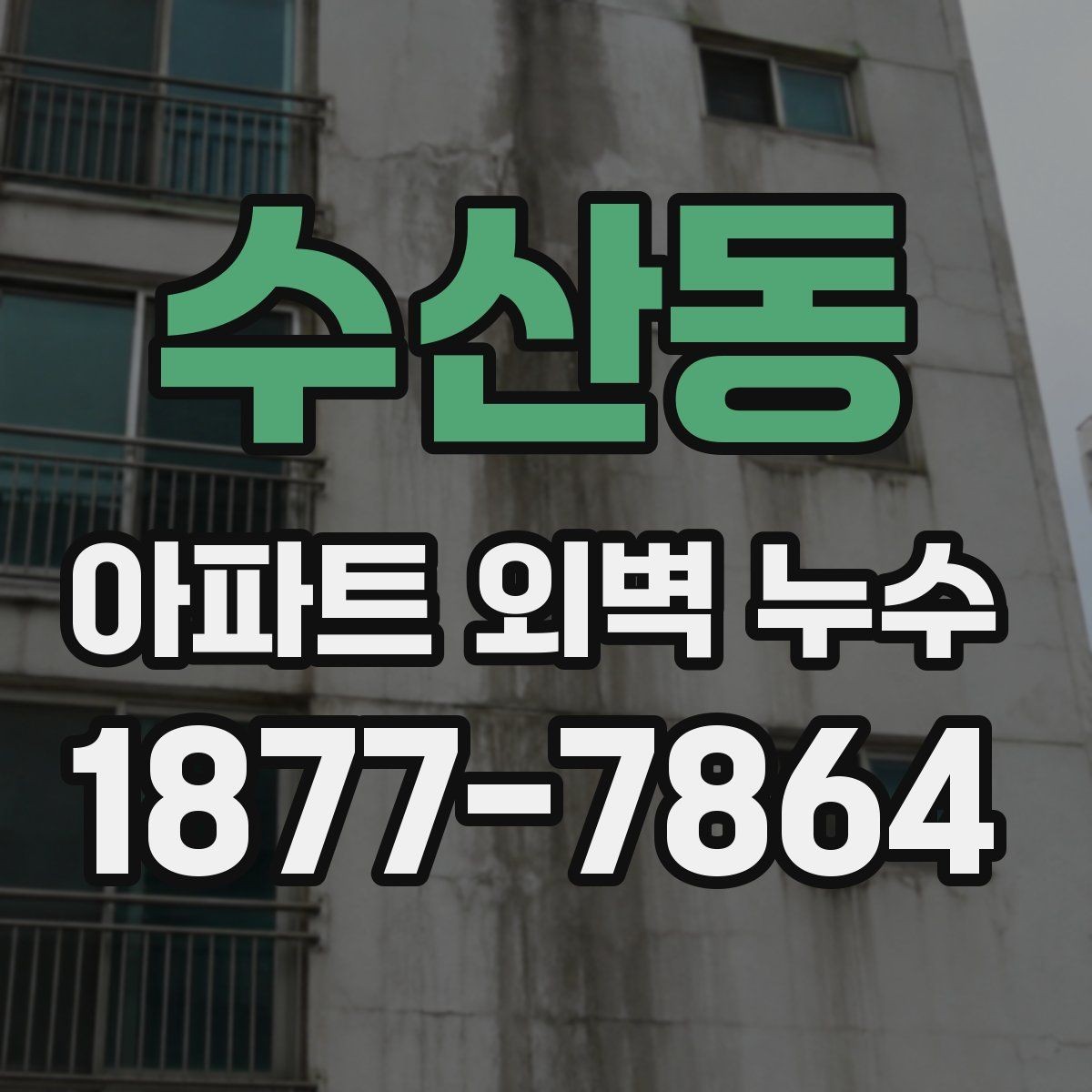 수산동 아파트 외벽 누수 외벽 상태를 직접 보는 법