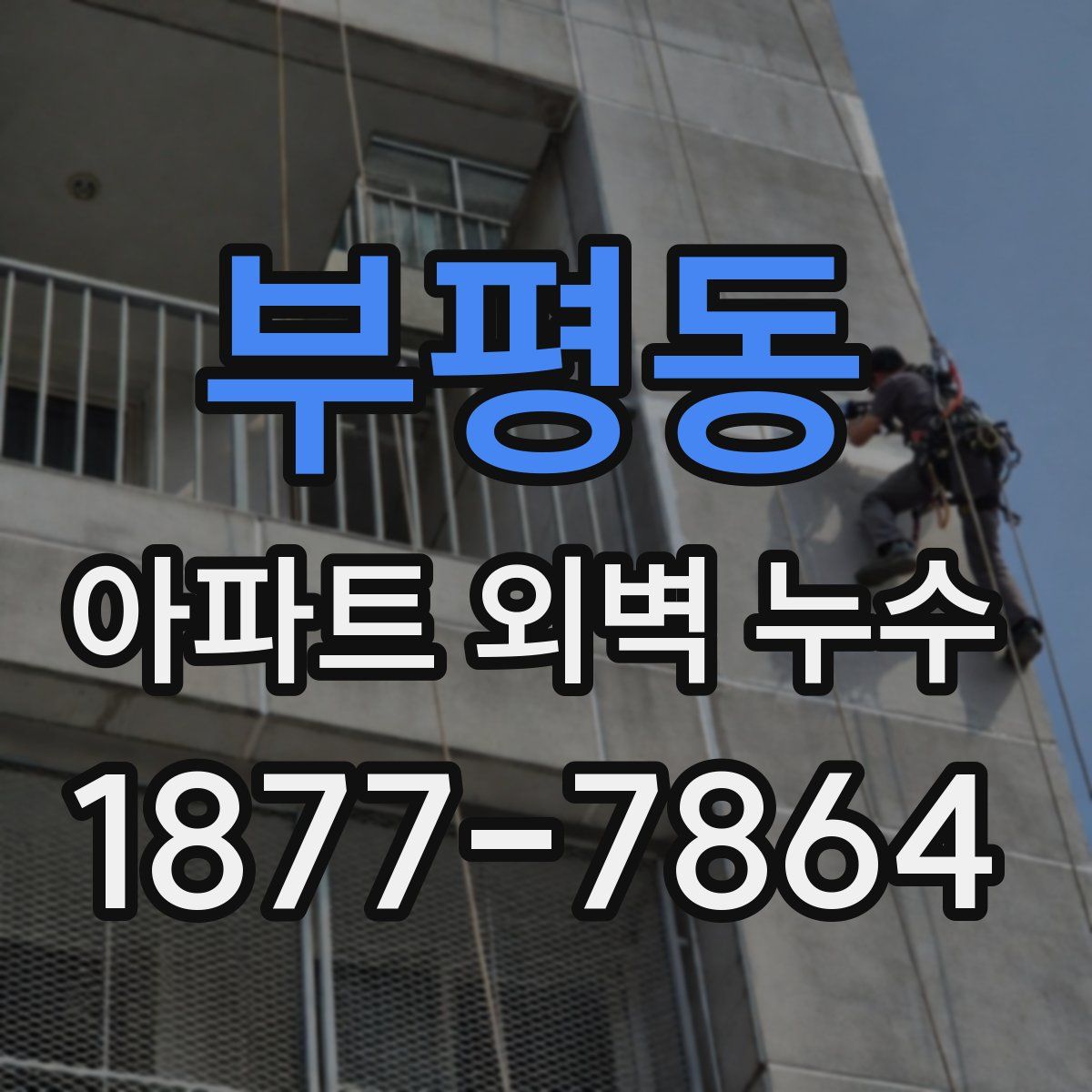 부평동 아파트 외벽 누수
