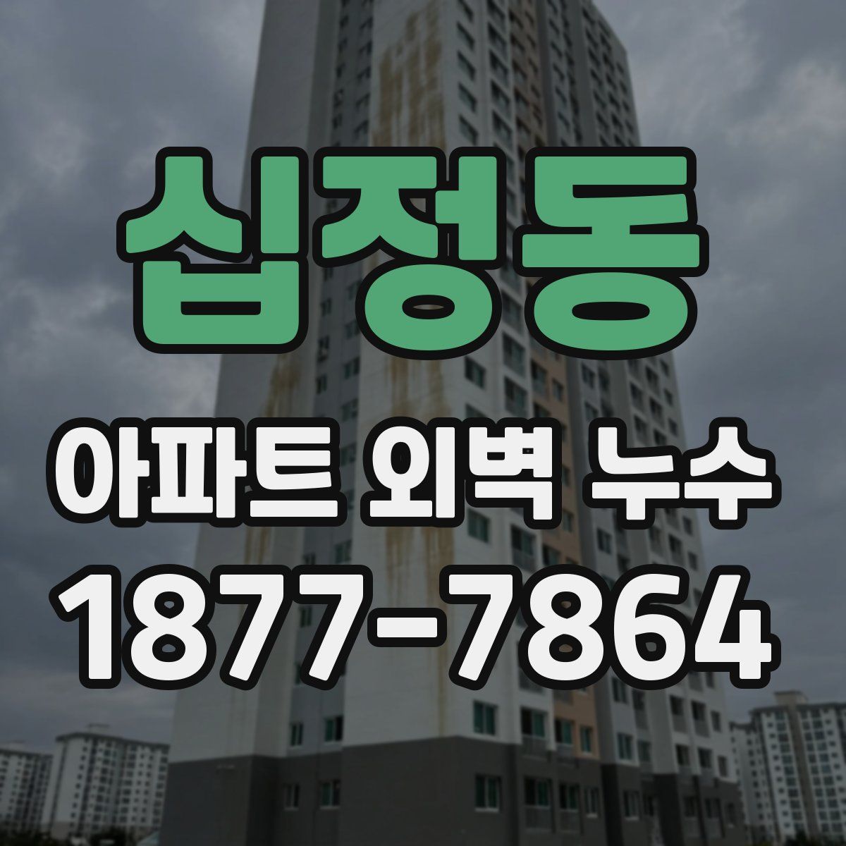 십정동 아파트 외벽 누수