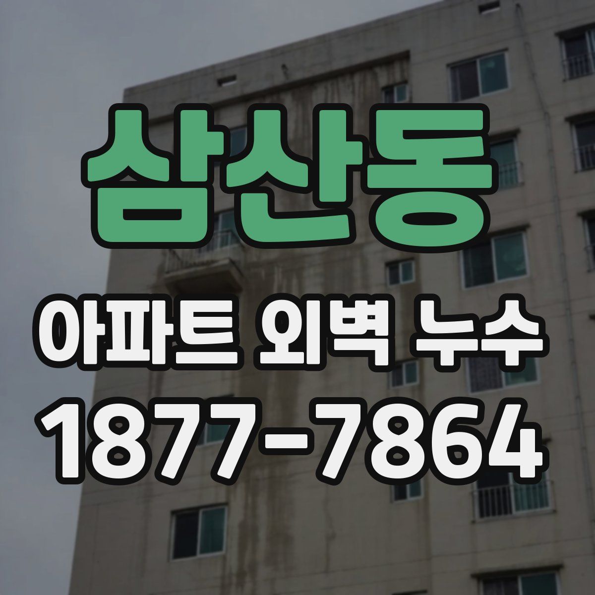 삼산동 아파트 외벽 누수