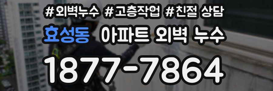 효성동 아파트 외벽 누수
