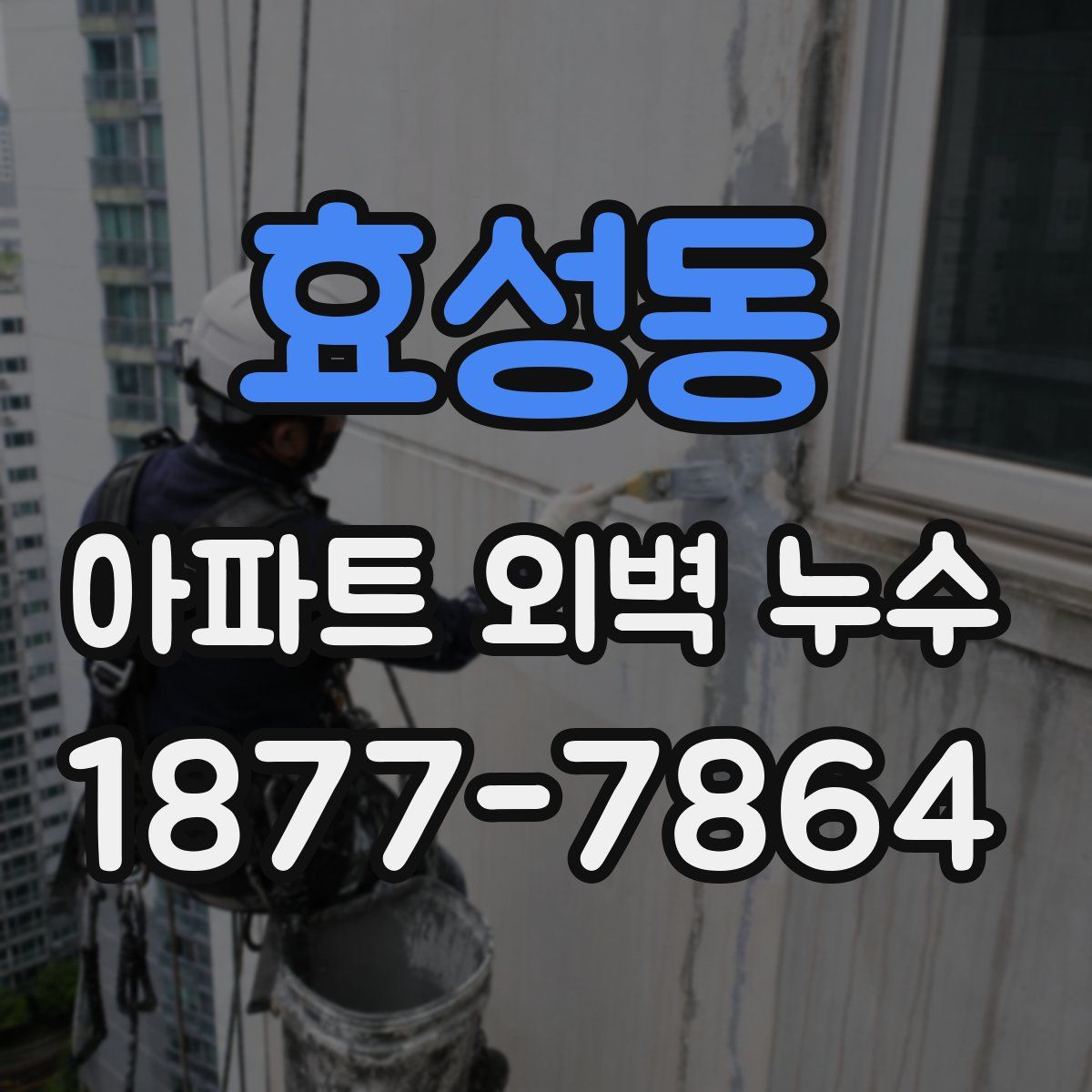 효성동 아파트 외벽 누수