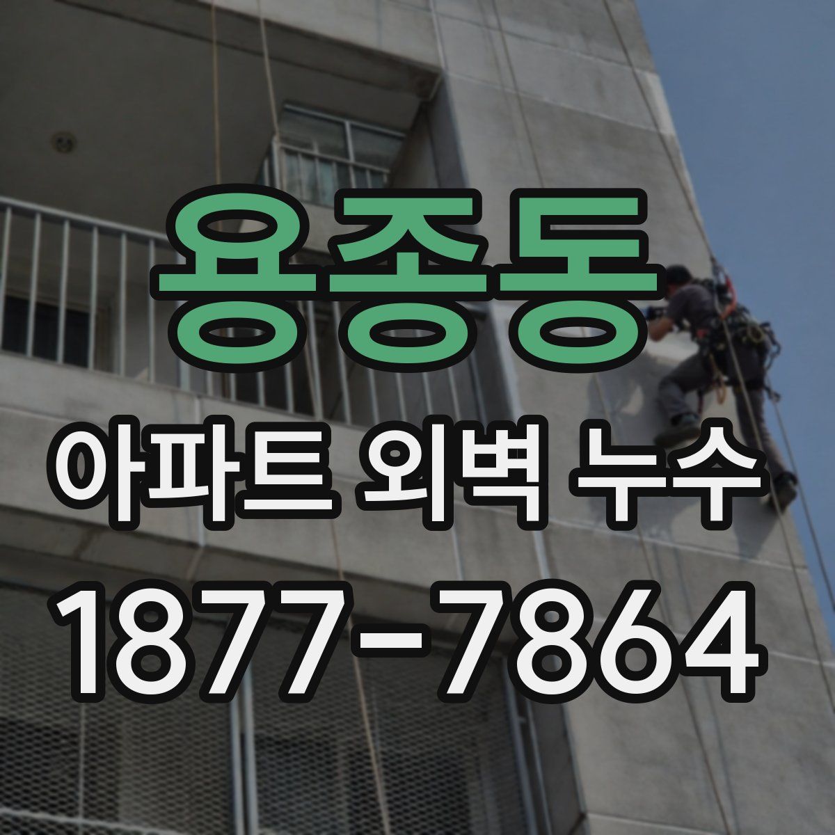 용종동 아파트 외벽 누수