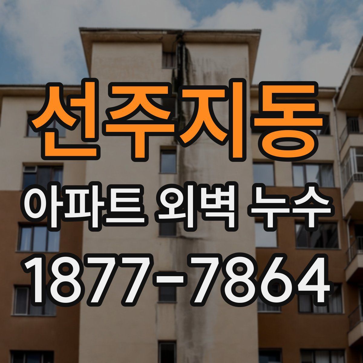 선주지동 아파트 외벽 누수