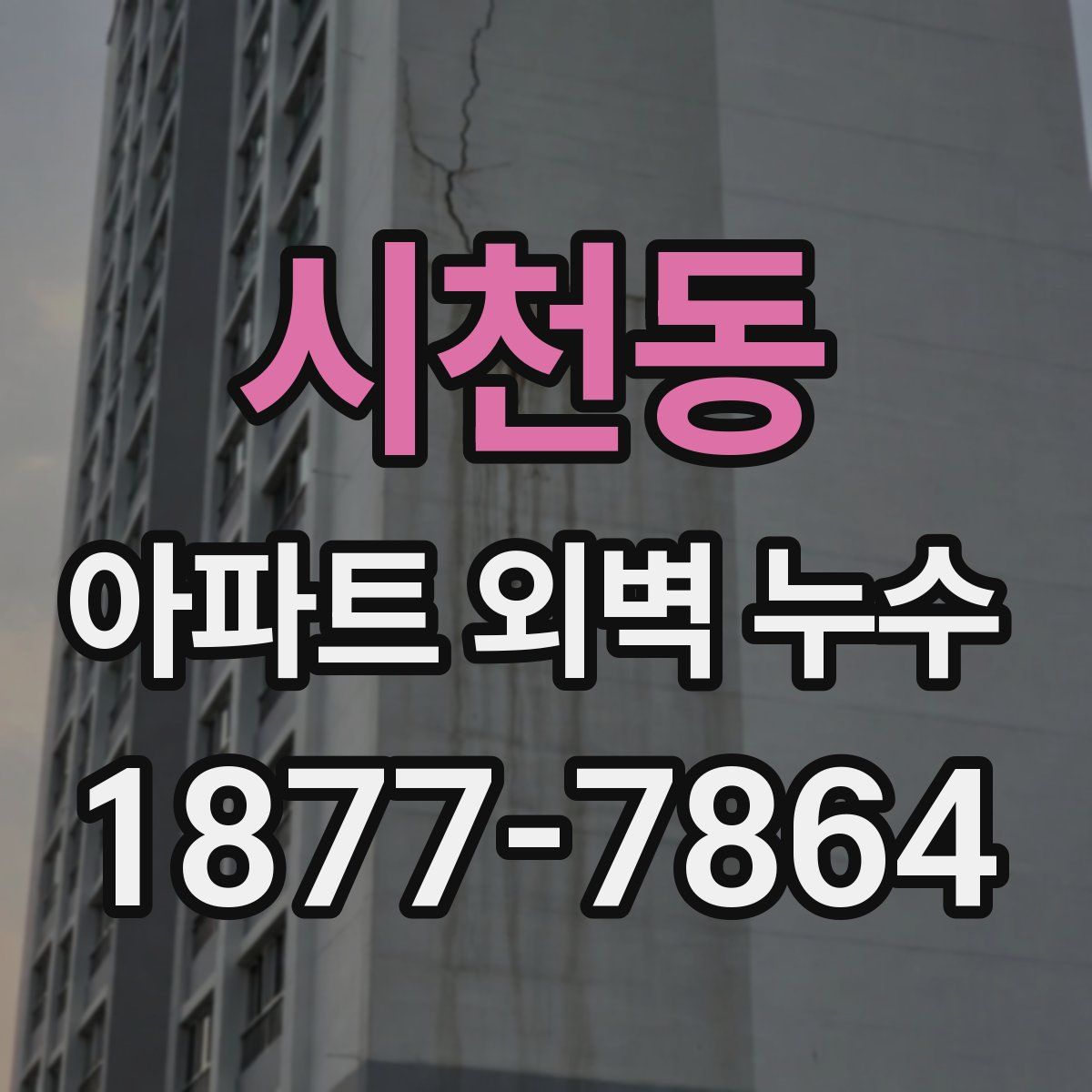시천동 아파트 외벽 누수