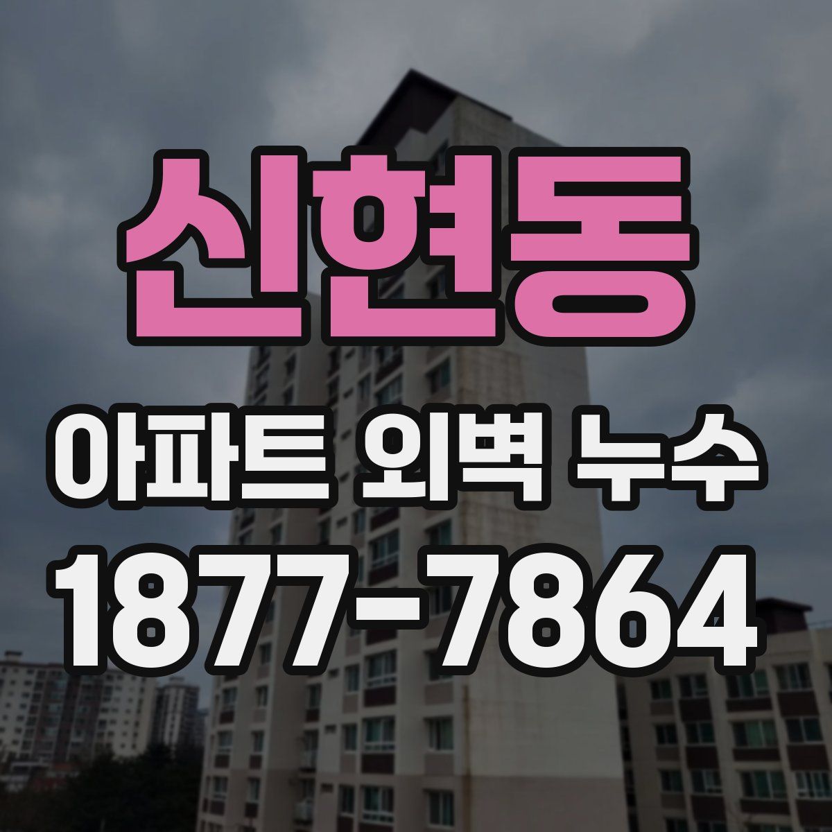 신현동 아파트 외벽 누수