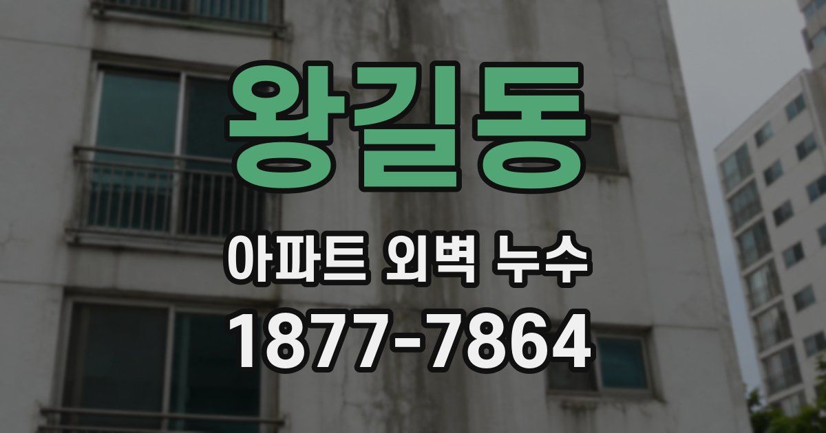 왕길동 아파트 외벽 누수