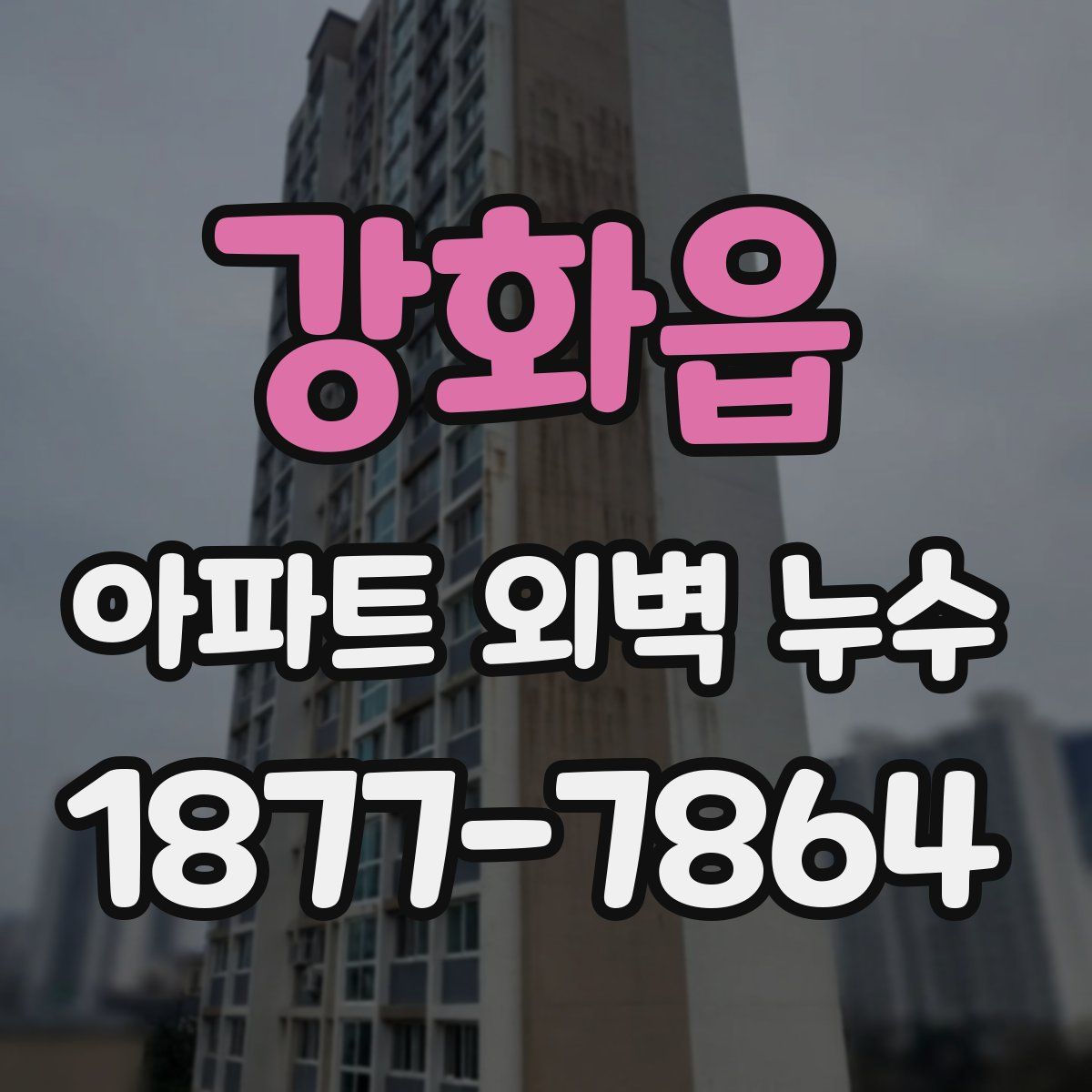 강화읍 아파트 외벽 누수