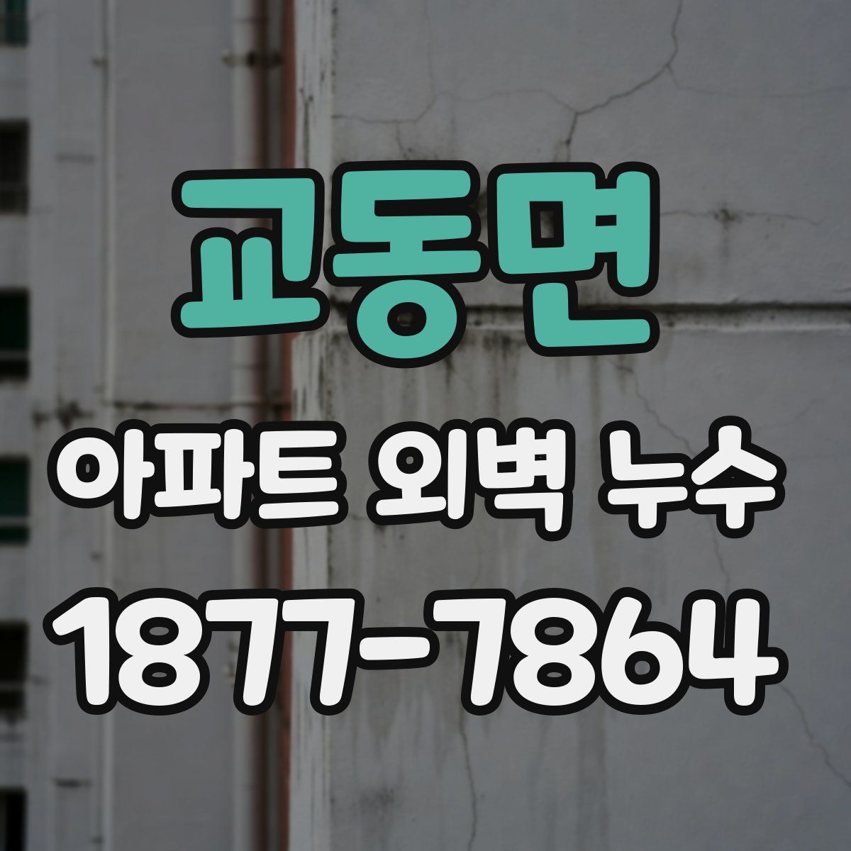 교동면 아파트 외벽 누수