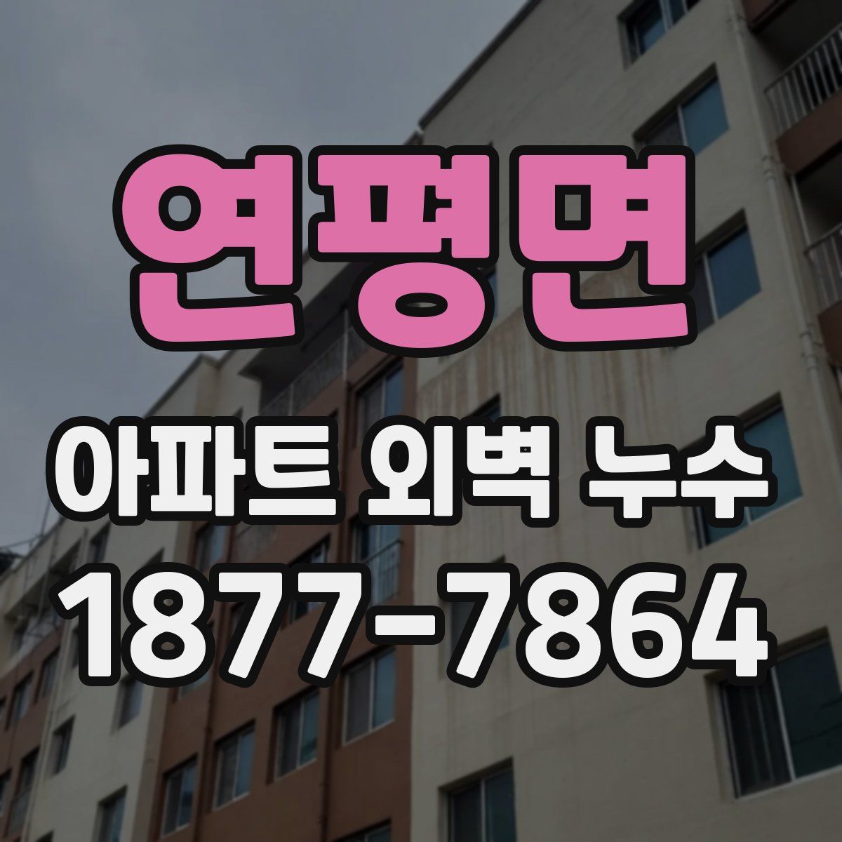 연평면 아파트 외벽 누수