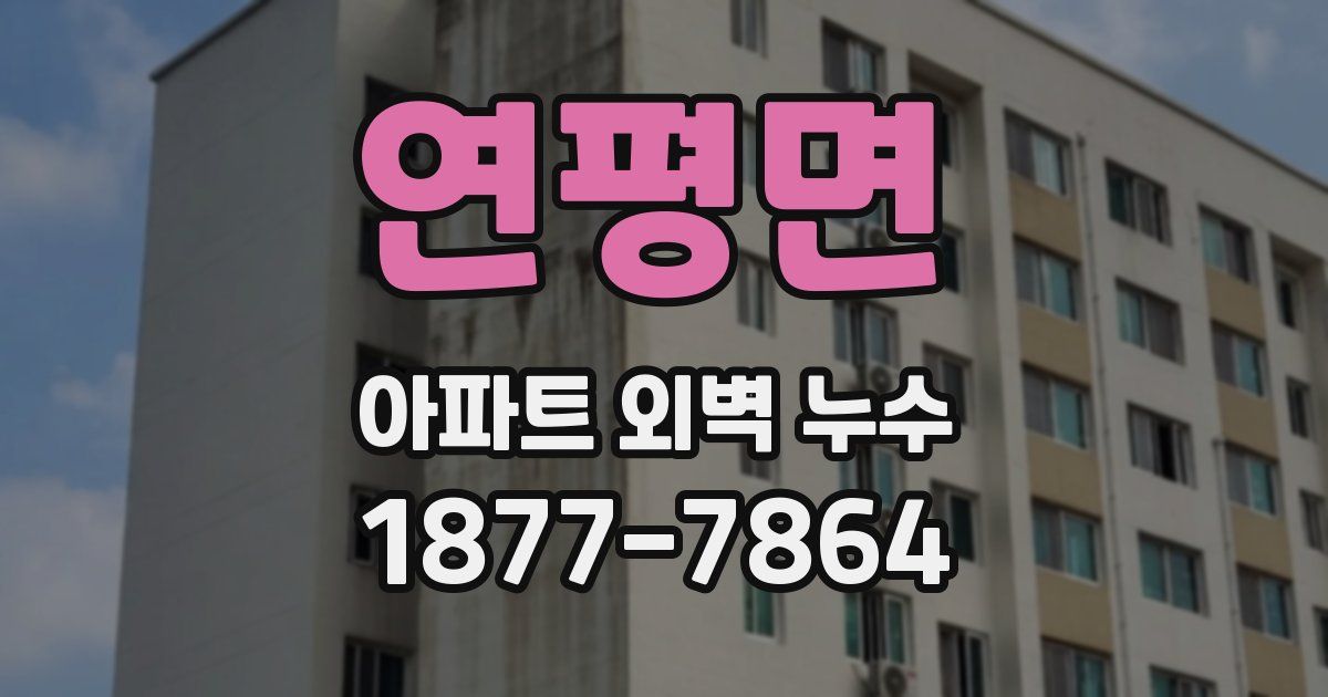 연평면 아파트 외벽 누수