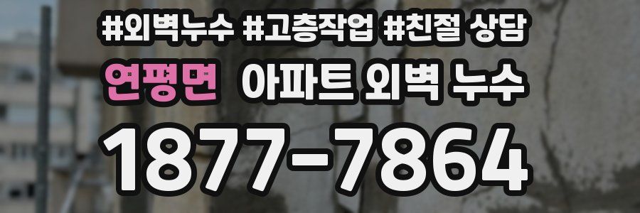 연평면 아파트 외벽 누수