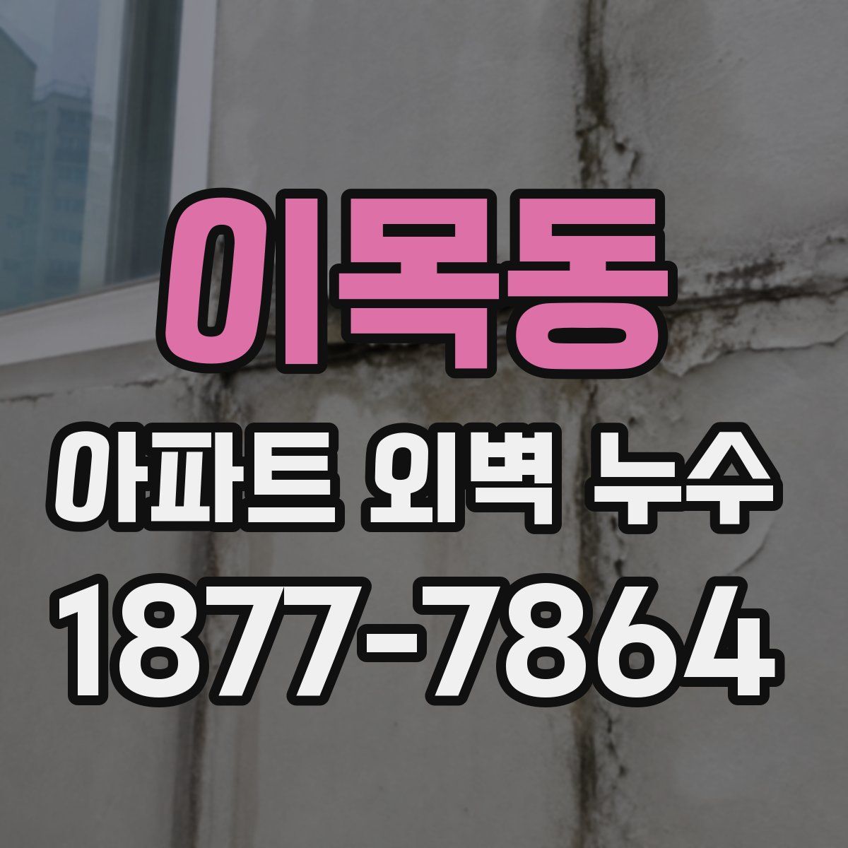 이목동 아파트 외벽 누수