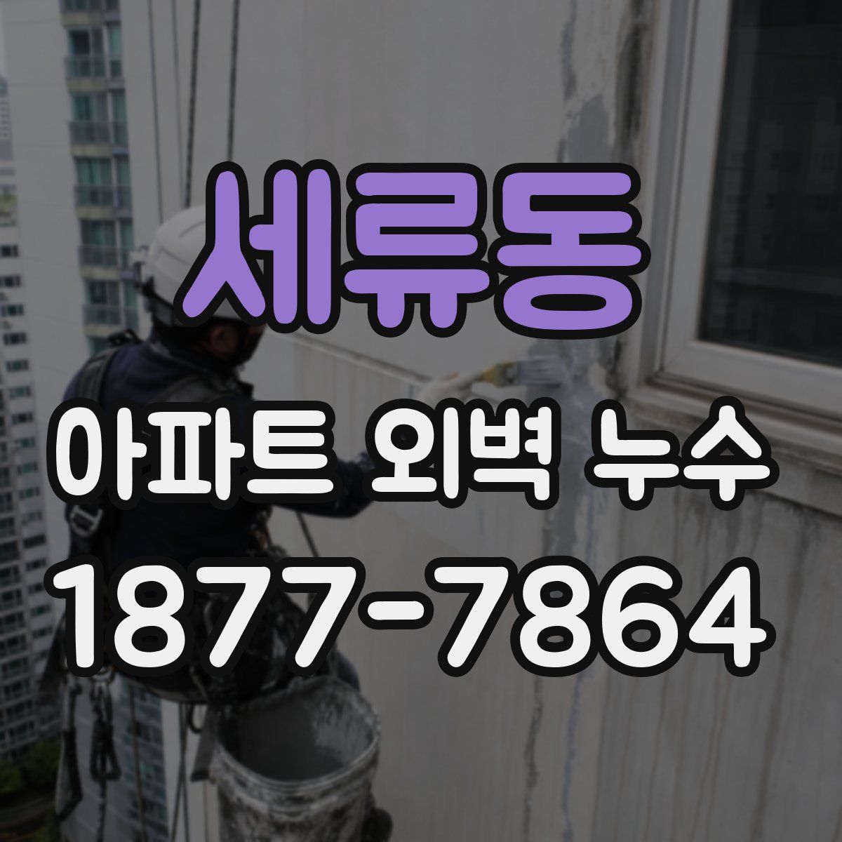 세류동 아파트 외벽 누수