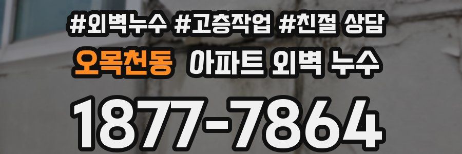 오목천동 아파트 외벽 누수
