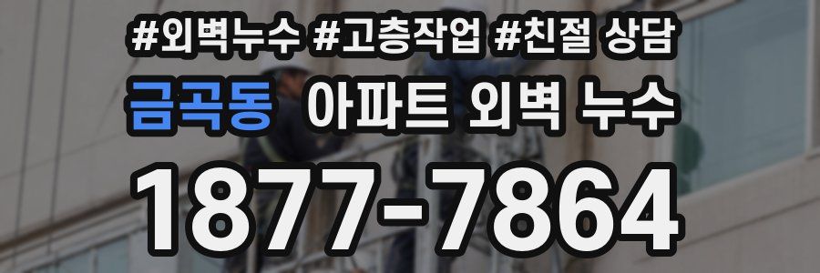 금곡동 아파트 외벽 누수