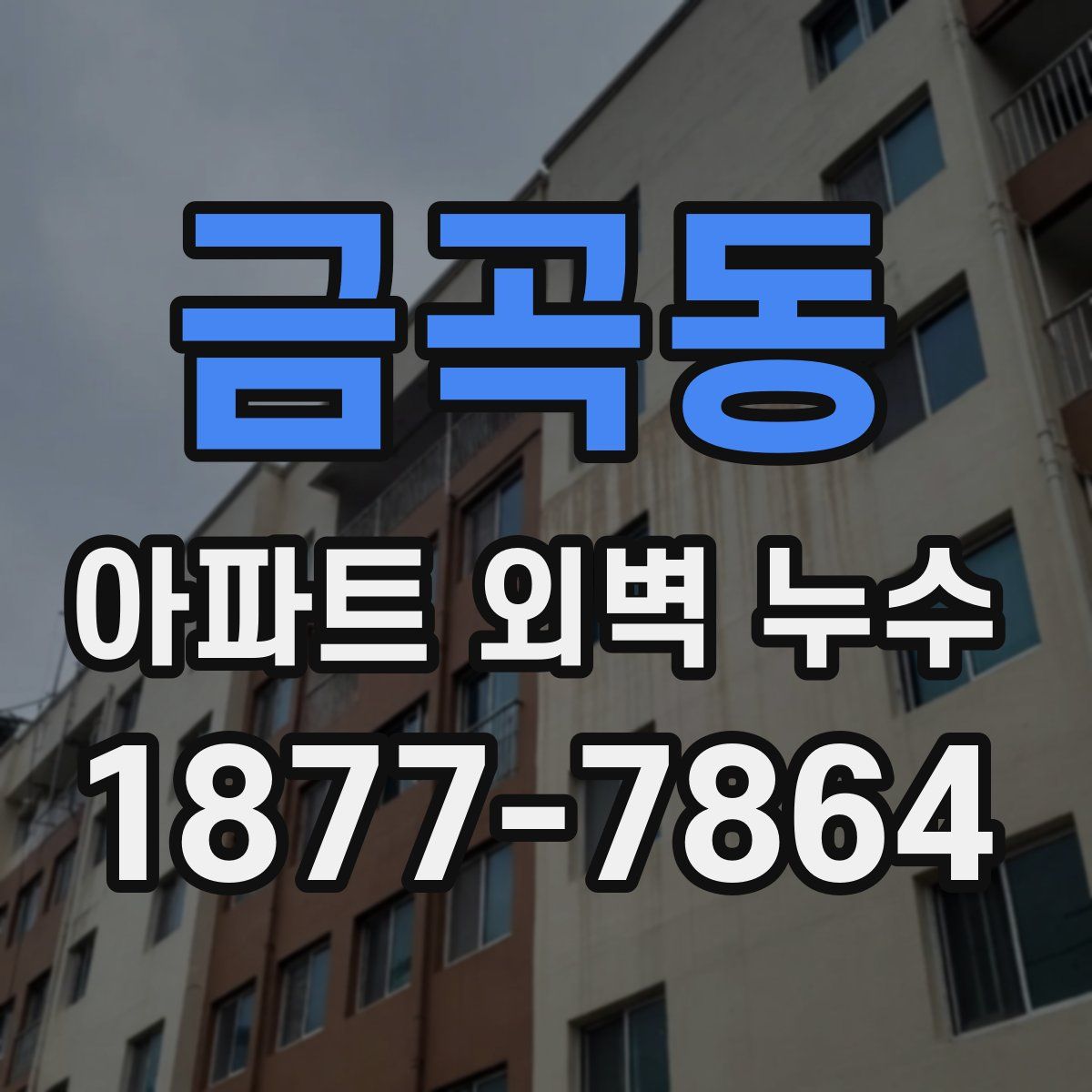 금곡동 아파트 외벽 누수