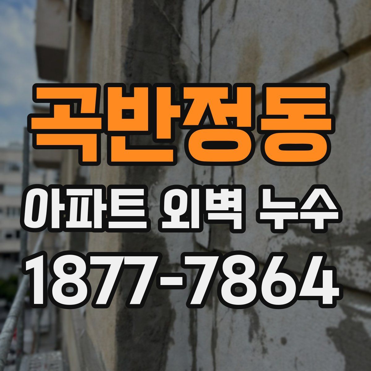 곡반정동 아파트 외벽 누수