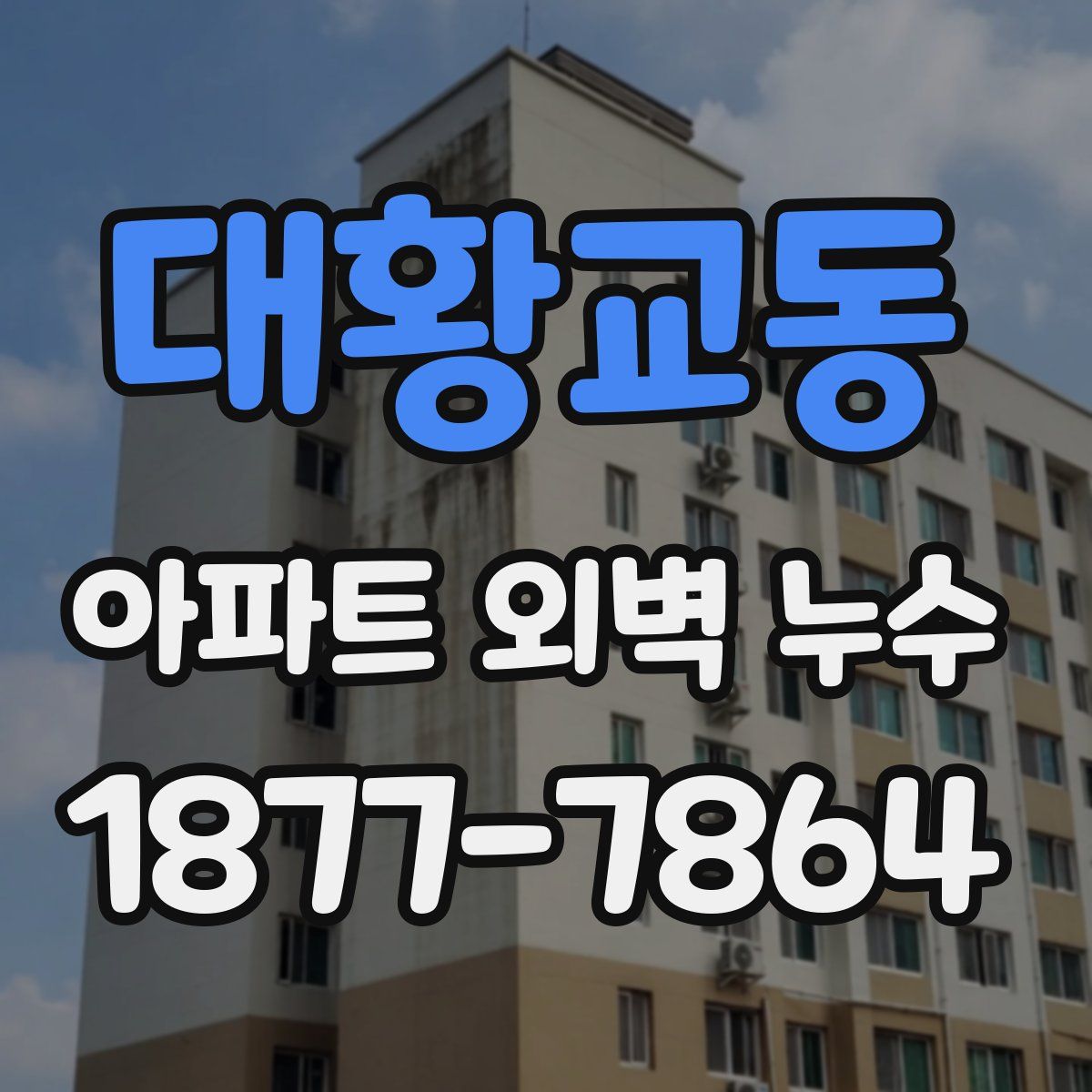 대황교동 아파트 외벽 누수
