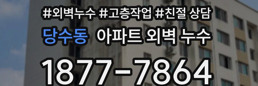 당수동 아파트 외벽 누수