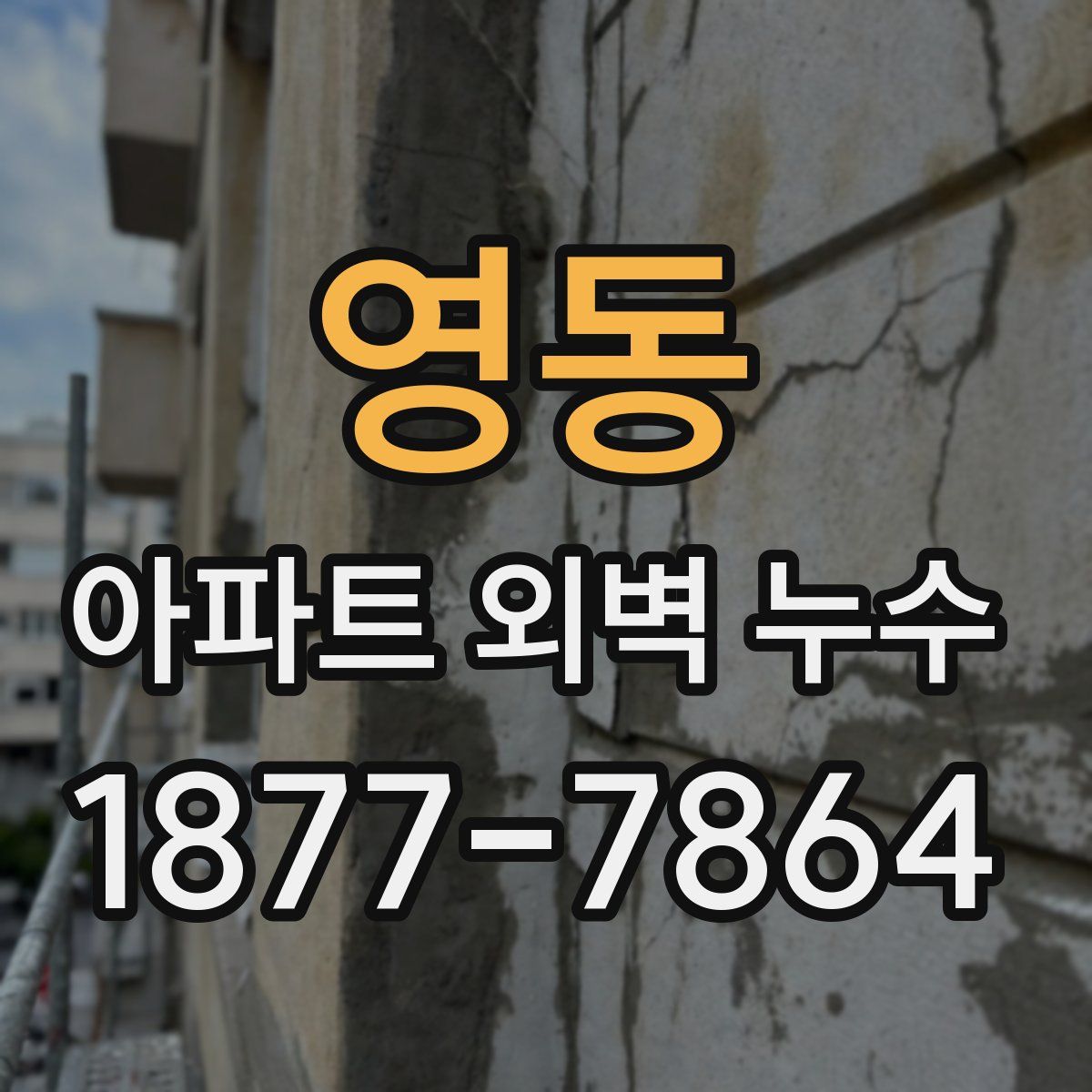 영동 아파트 외벽 누수