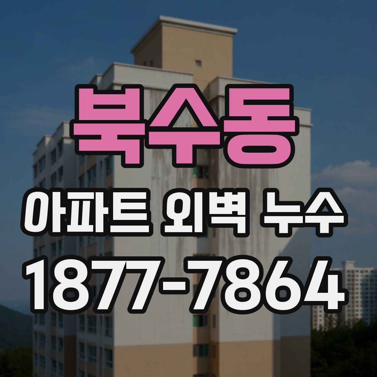 북수동 아파트 외벽 누수