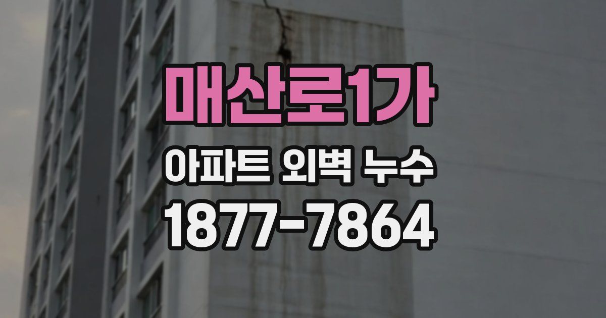 매산로1가 아파트 외벽 누수
