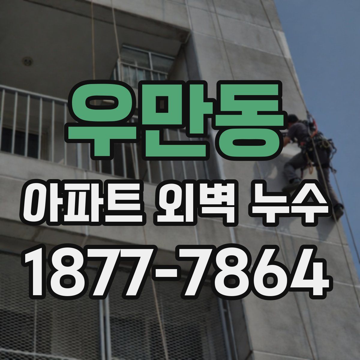 우만동 아파트 외벽 누수