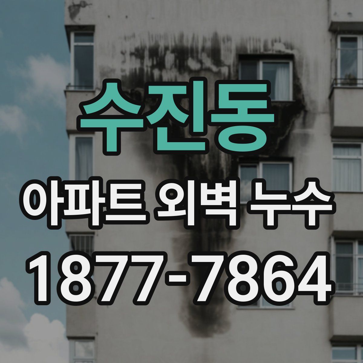수진동 아파트 외벽 누수