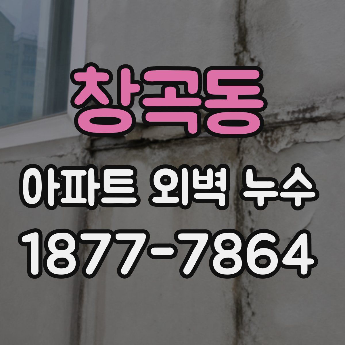 창곡동 아파트 외벽 누수