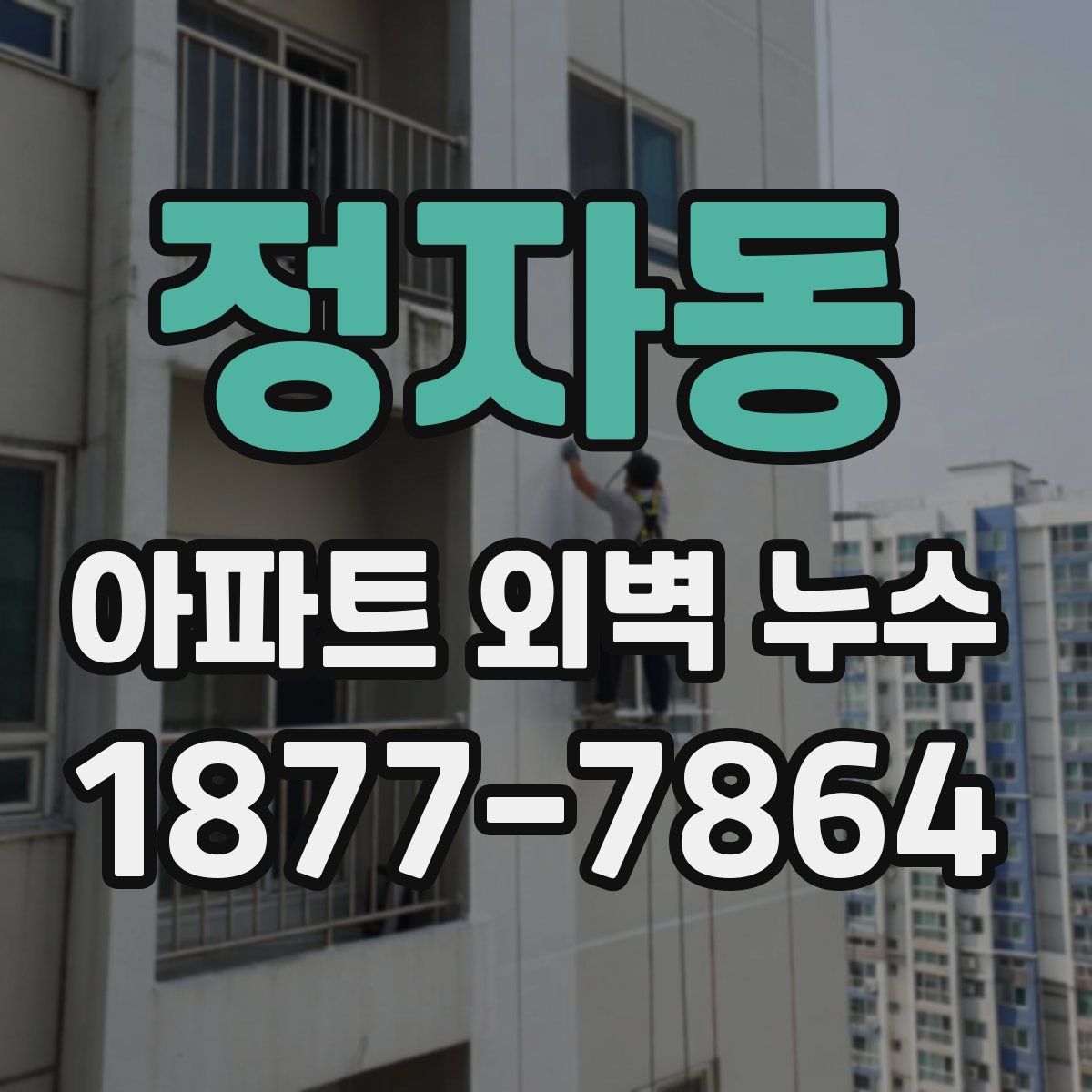 정자동 아파트 외벽 누수