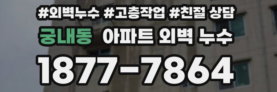 궁내동 아파트 외벽 누수