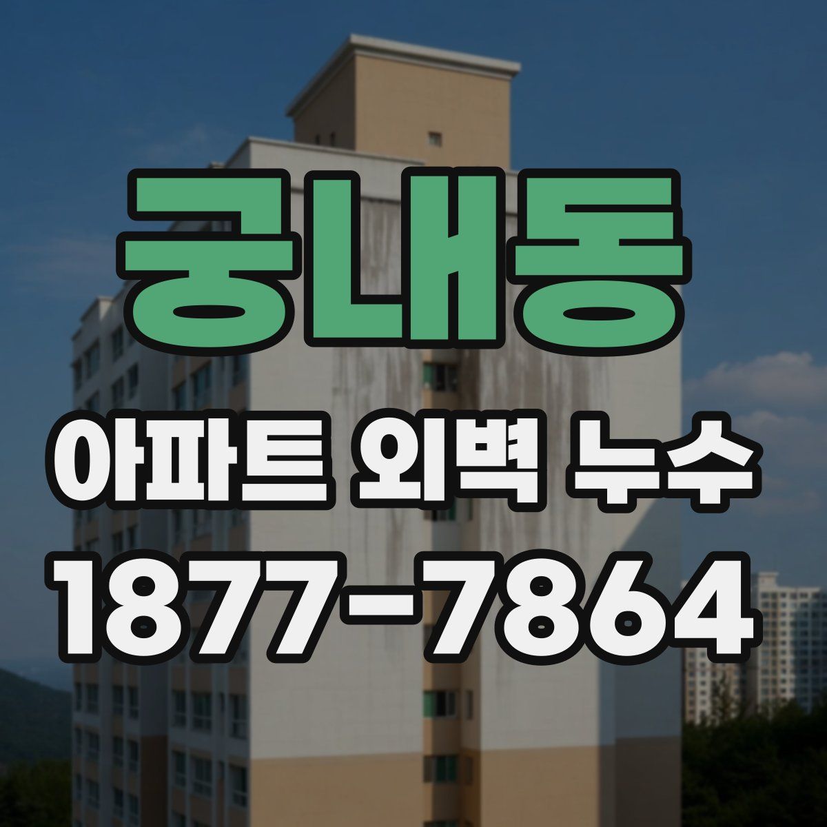 궁내동 아파트 외벽 누수