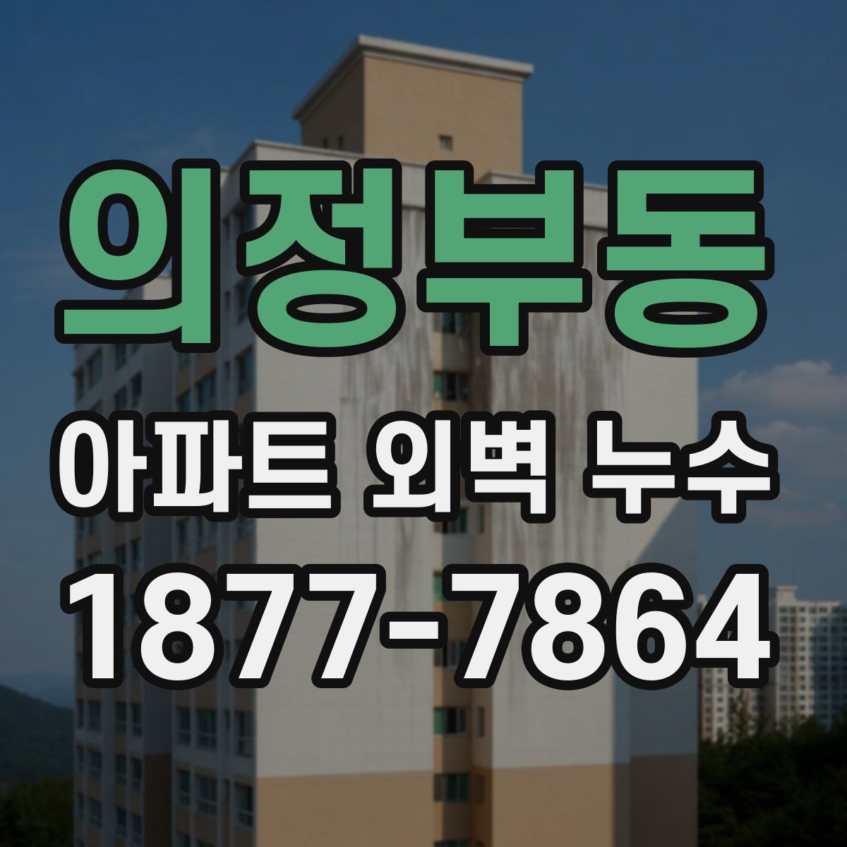 의정부동 아파트 외벽 누수
