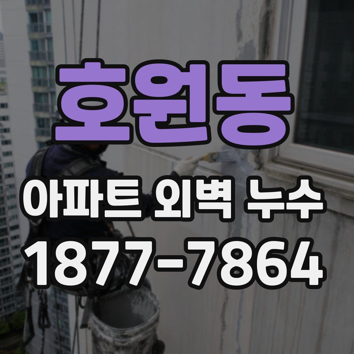 호원동 아파트 외벽 누수 점검 시 전문가가 보는 기준