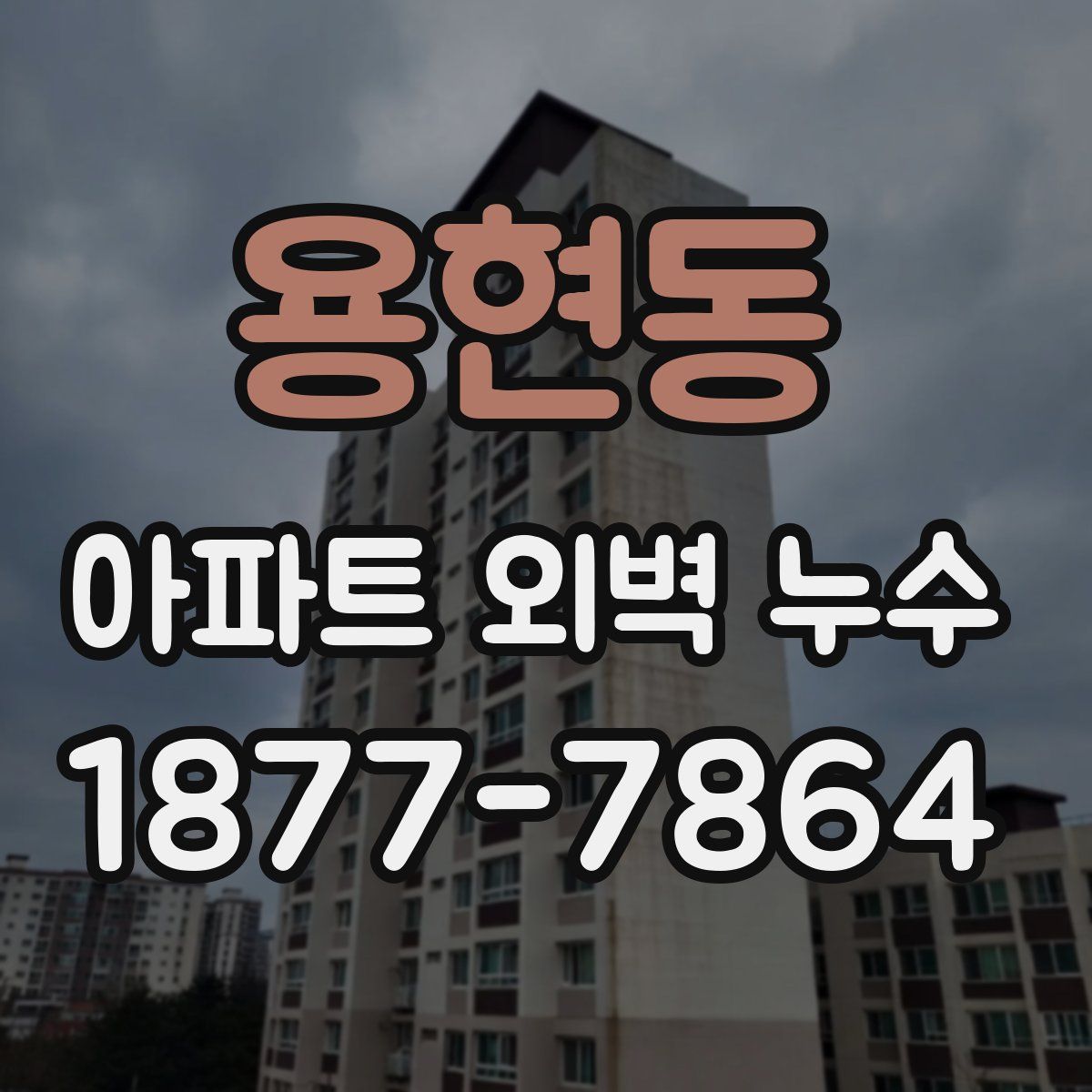용현동 아파트 외벽 누수